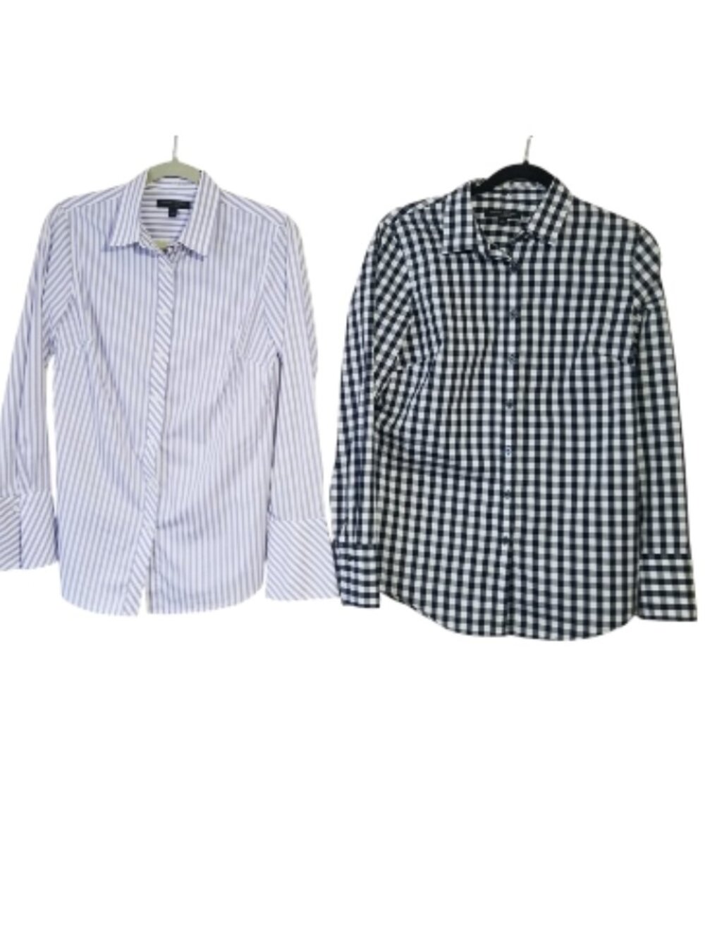 Pair of Banana Republic Riley Fit Button Down Tops- Size 8